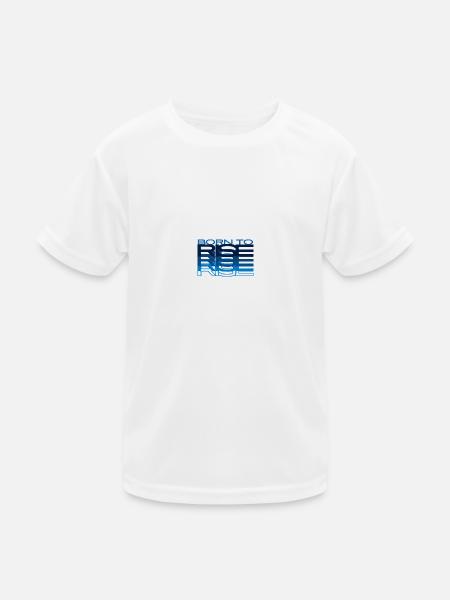 Born to rise - Kids Functional T-Shirt - white