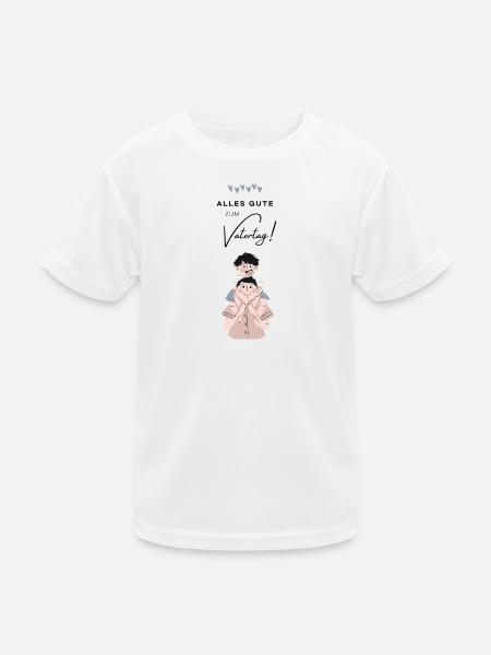 Gift Father's Day - Dad is the Best / Men's Day - Kids Functional T-Shirt - white - Front