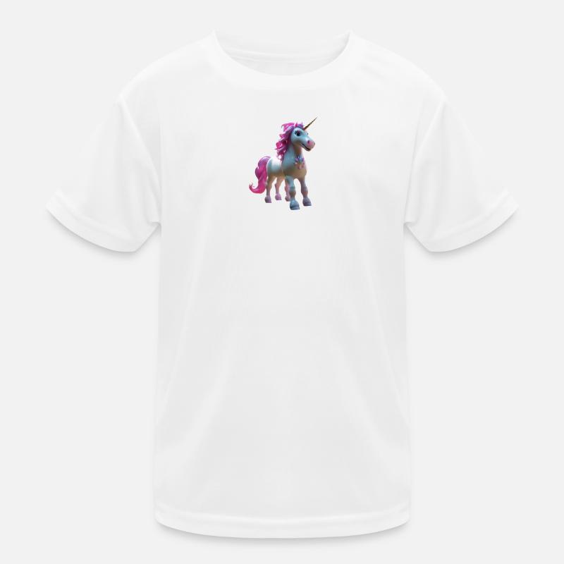 Unicorn - Kids Functional T-Shirt - white
