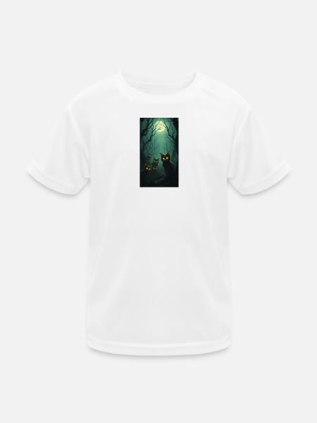 katzen - Kinder Funktions-T-Shirt - Weiß