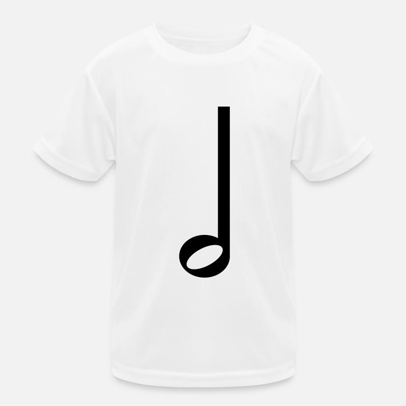 Halbe Note Musik Symbol Kinder Funktions-T-Shirt