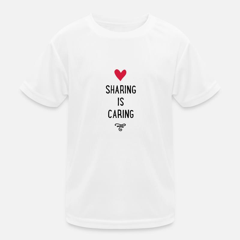 sharing - Kinder Funktions-T-Shirt - Weiß