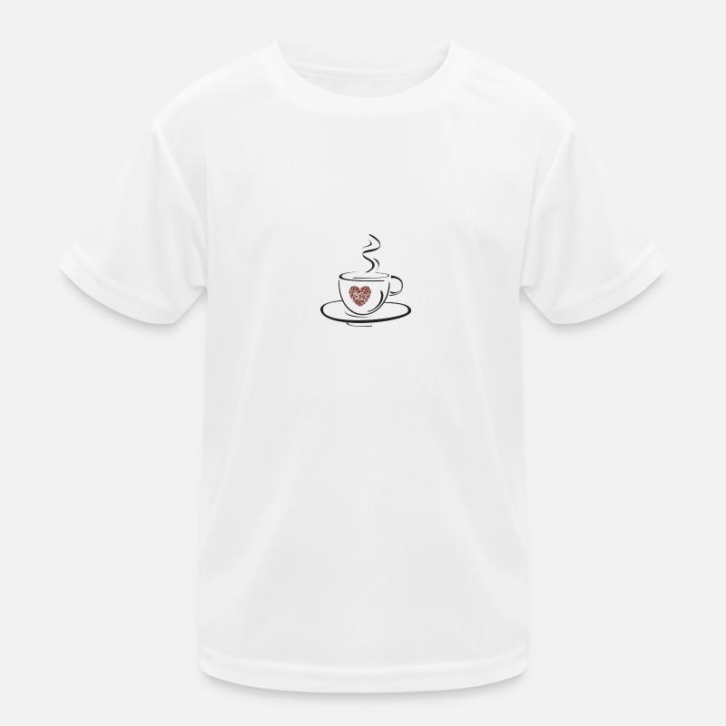 Café café café grain de café cadeau T-shirt sport Enfant