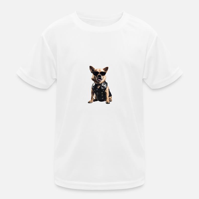 Chien cool T-shirt sport Enfant