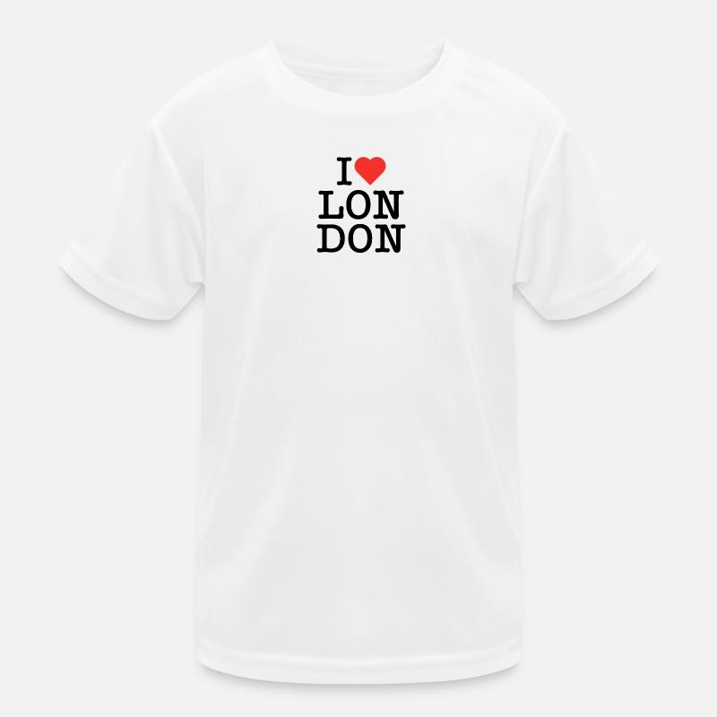 I Heart Art Typographie Rouge T-shirt sport Enfant
