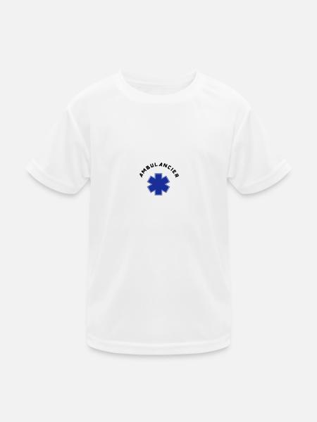 ambulancier logo - T-shirt sport Enfant - blanc