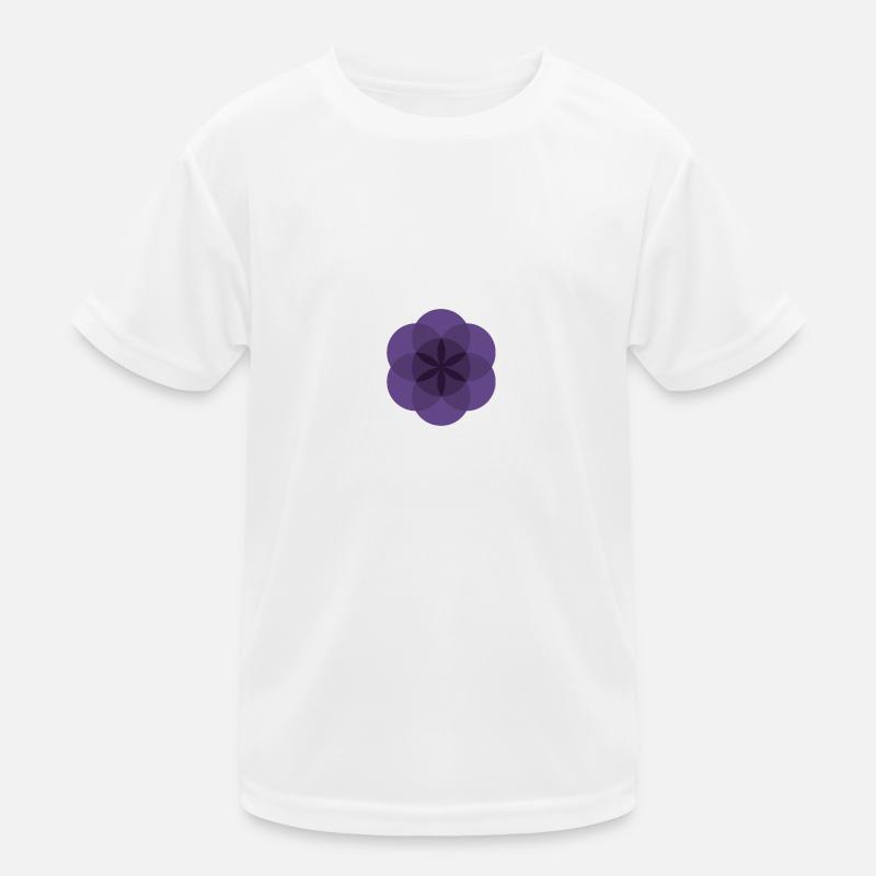 violette Lebensblume Kinder Funktions-T-Shirt