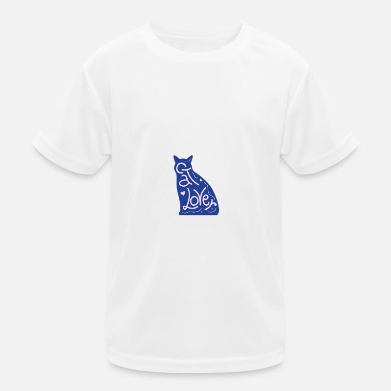 Katze Kinder Funktions-T-Shirt