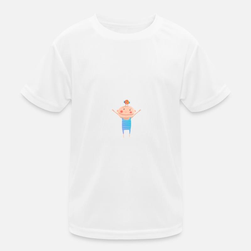 Vogel - Kinder Funktions-T-Shirt - Weiß