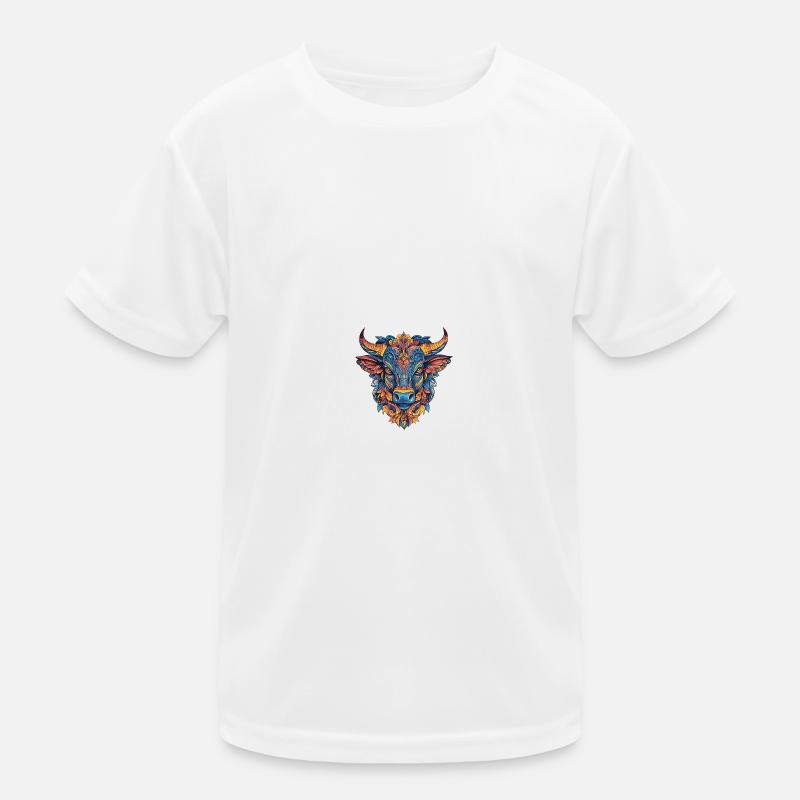 Taureau coloré T-shirt sport Enfant