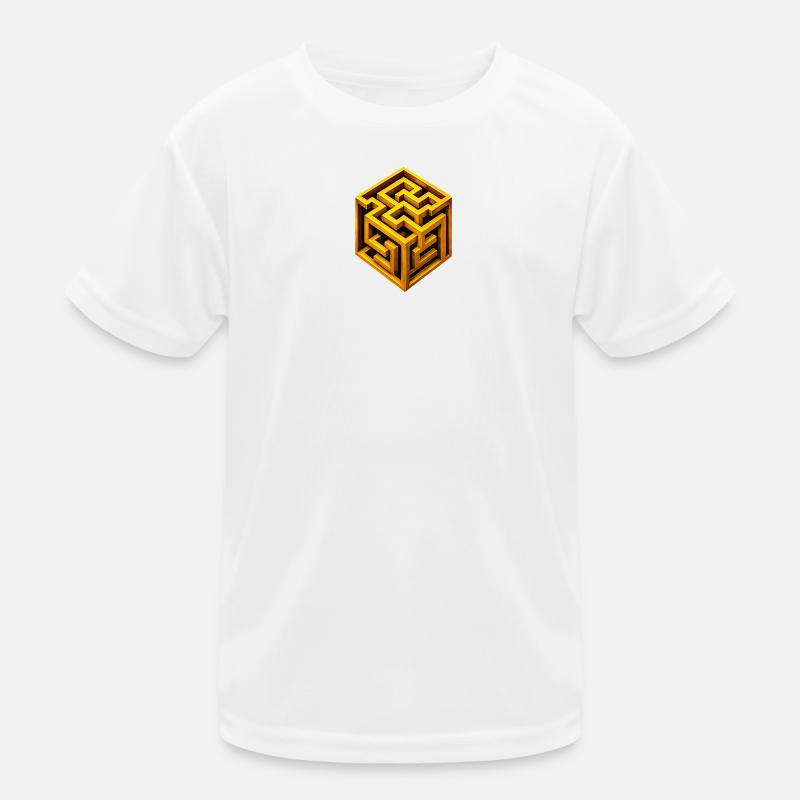 Golden Cube Labyrinth Kids Functional T-Shirt
