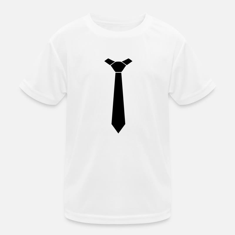 Krawatte Tie Schlips Kinder Funktions-T-Shirt