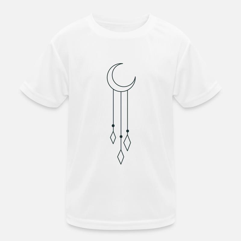 BOHO Halbmond mit baumelnden Kinder Funktions-T-Shirt