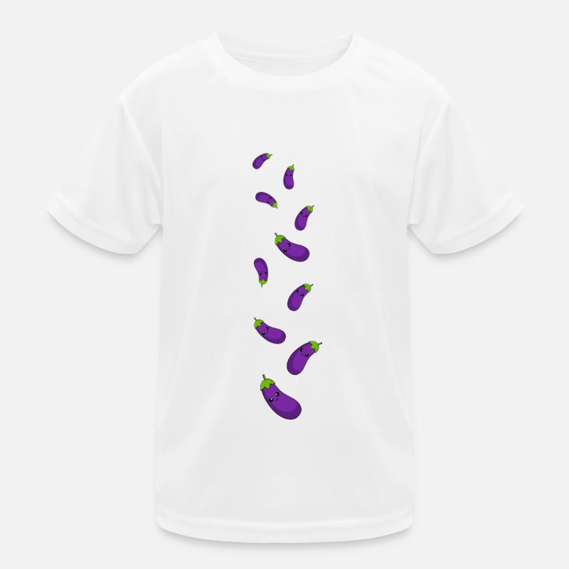 Bande dessinée Aubergine T-shirt sport Enfant