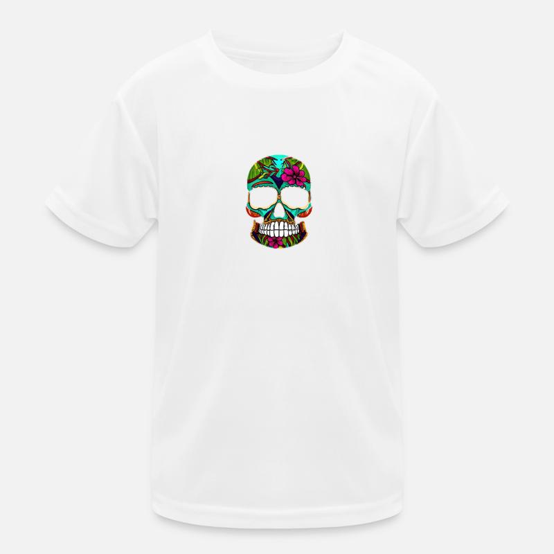 Skill Mexiko - Kinder Funktions-T-Shirt - Weiß