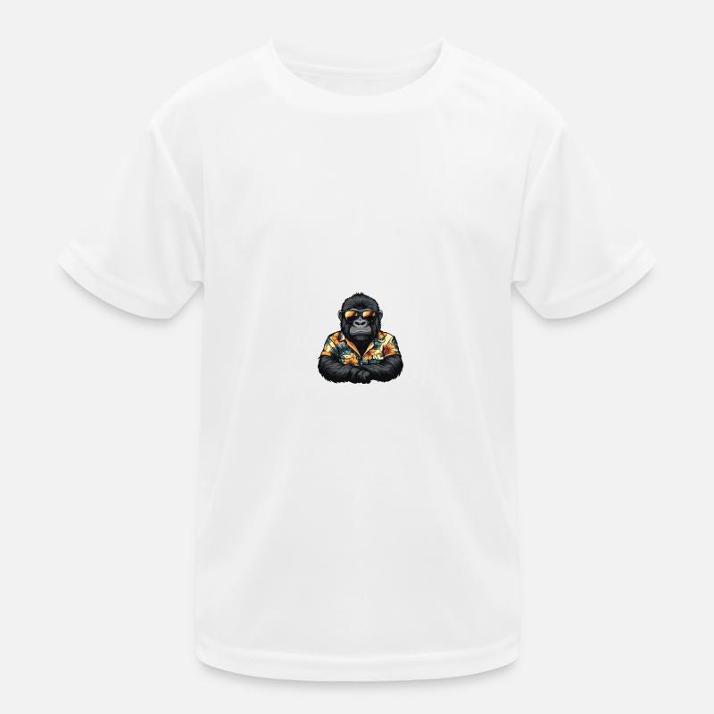 Gorilla Comic Cool Summer Kids Functional T-Shirt