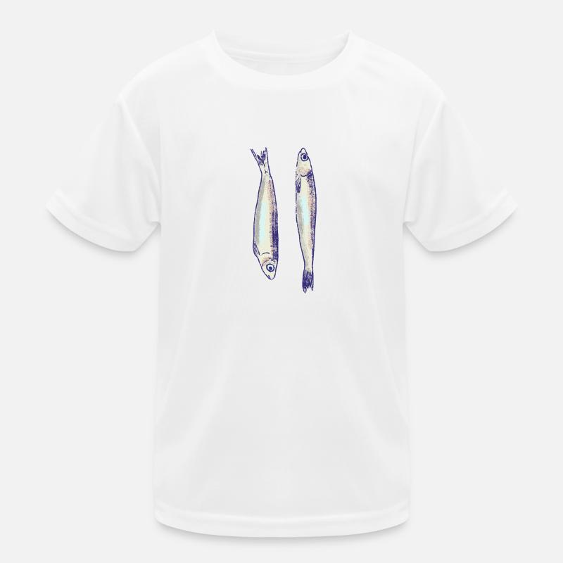 Zwei Sardinen Kinder Funktions-T-Shirt