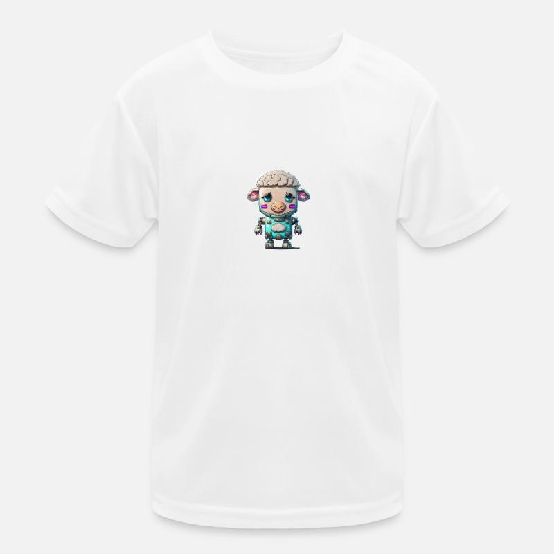 Roboter Schaf Kinder Funktions-T-Shirt