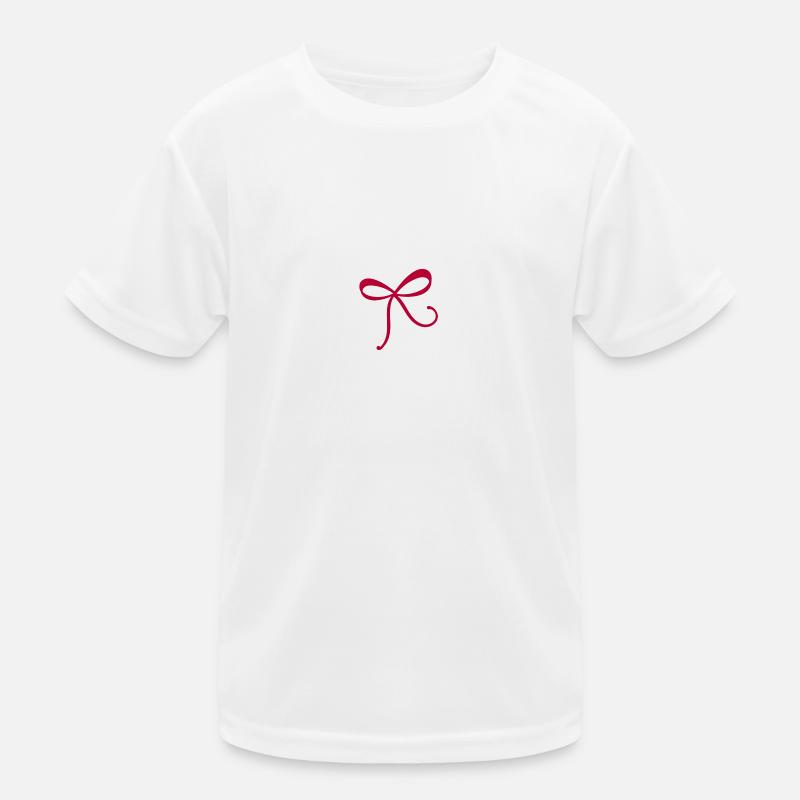 Schleife rot Kinder Funktions-T-Shirt