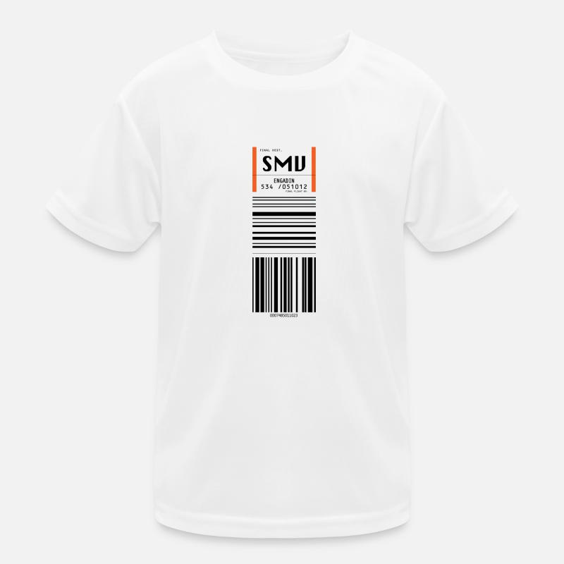 Flughafen Engadin Samedan Kinder Funktions-T-Shirt