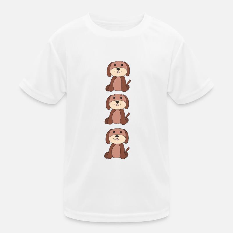 Chien Triple Pack T-shirt sport Enfant