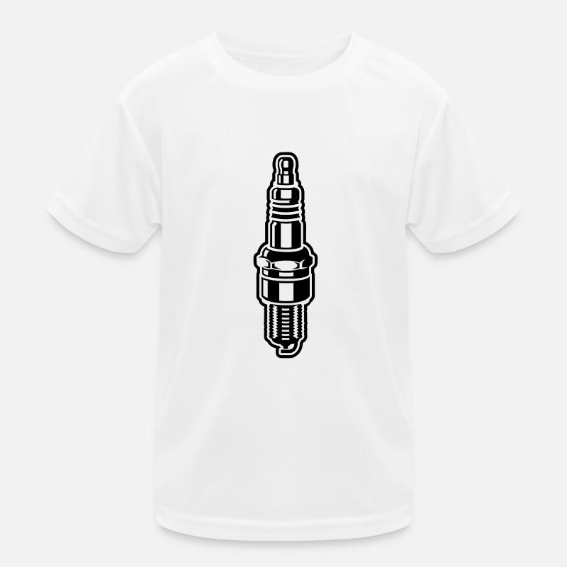 Spark plug - motor - car - garage - motorcycle Kids Functional T-Shirt