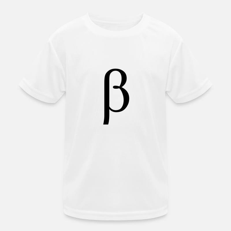 Beta - Kinder Funktions-T-Shirt - Weiß
