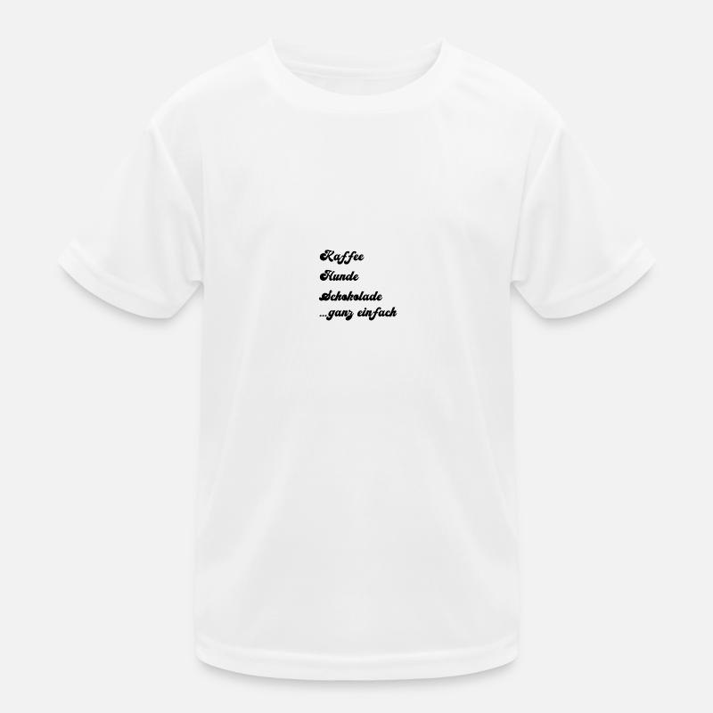 kaffee schoklade hund Kinder Funktions-T-Shirt