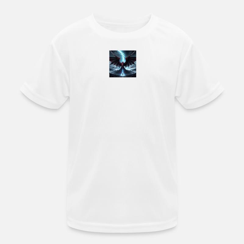 Drachensturm über Mondkuppe Kinder Funktions-T-Shirt