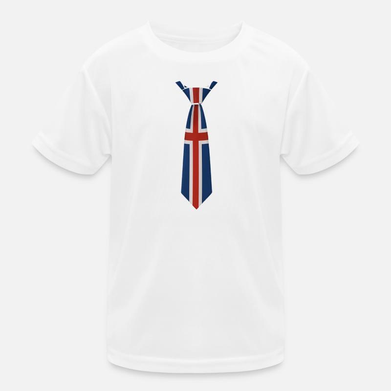 Union Jack Tie Design Kids Functional T-Shirt