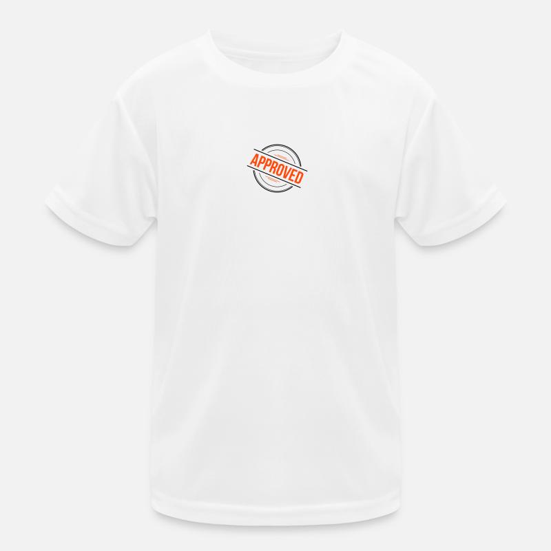 Approved Stempel – 2 Farben Kinder Funktions-T-Shirt