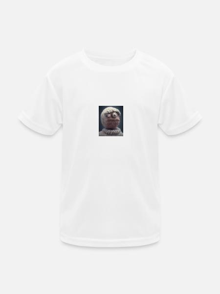 ZYKLOP - Kinder Funktions-T-Shirt - Weiß - Vorne