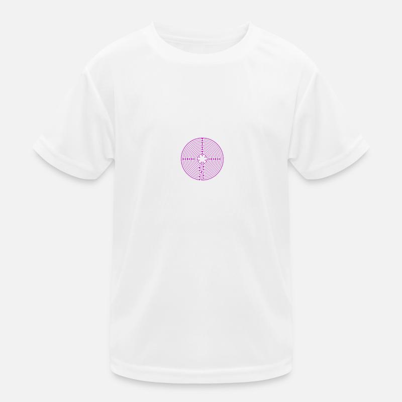 Labyrinth of Chartres purple Kids Functional T-Shirt