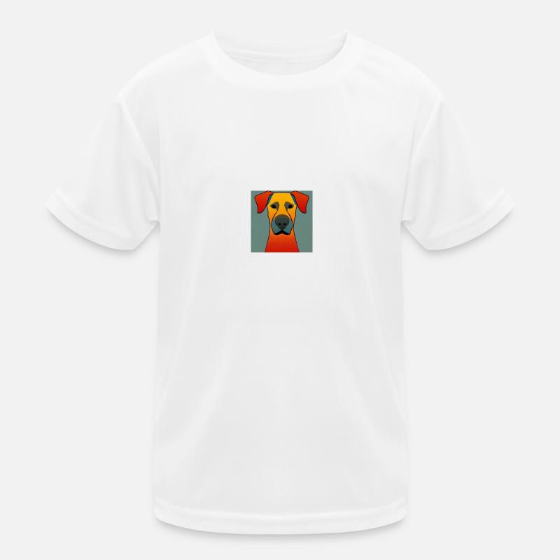 Hund Pop-Art Kinder Funktions-T-Shirt