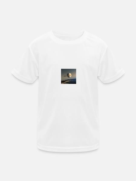 Saturn from Enceladus - Kids Functional T-Shirt - white