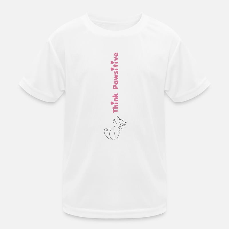 Stay Pawsitive Kinder Funktions-T-Shirt