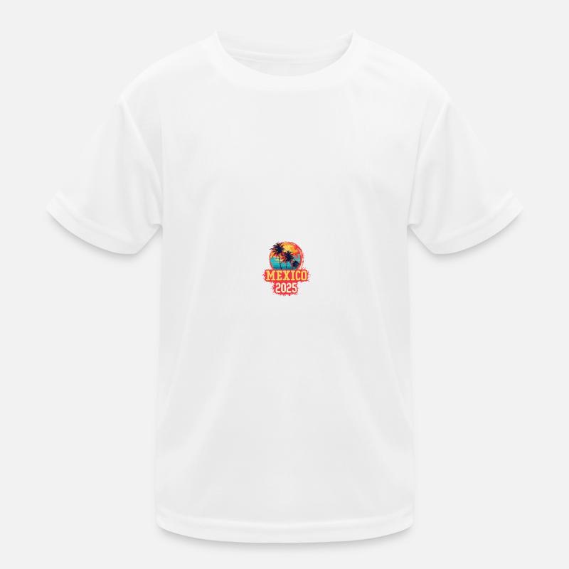Mexiko 2025 Palmen Kinder Funktions-T-Shirt