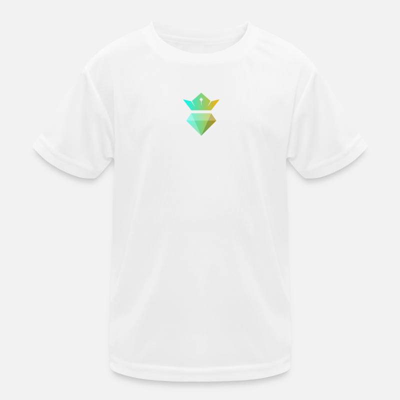 Gradient crown over diamond Kids Functional T-Shirt