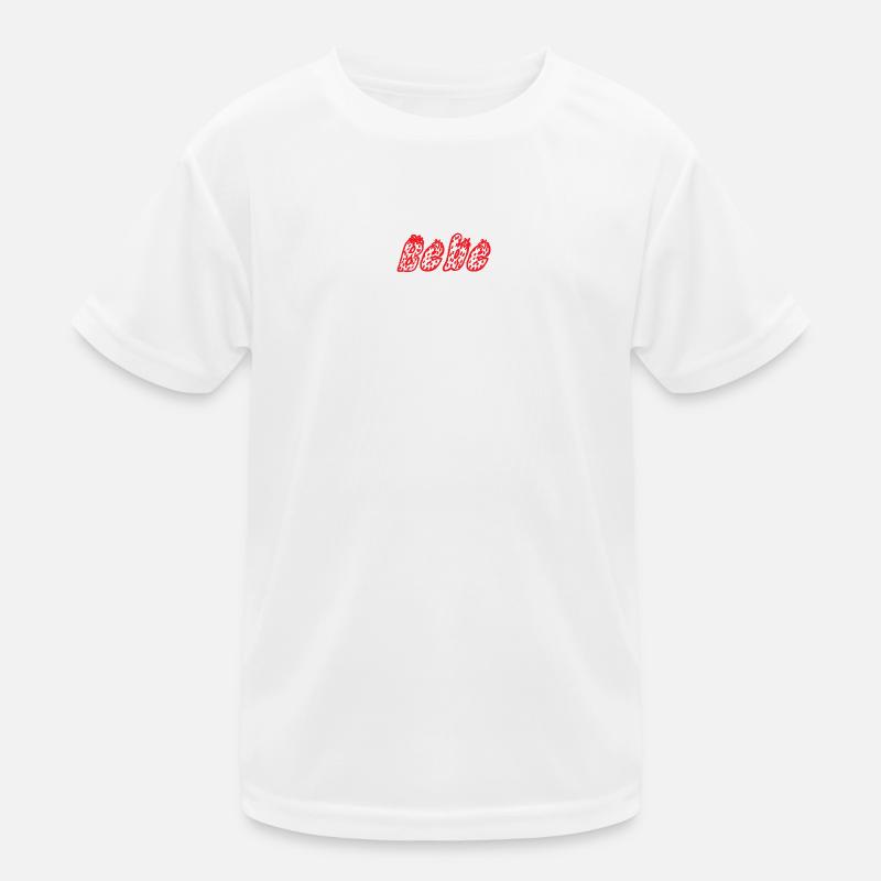 Bebe Abstrakte Rote Pixelkunst Kinder Funktions-T-Shirt