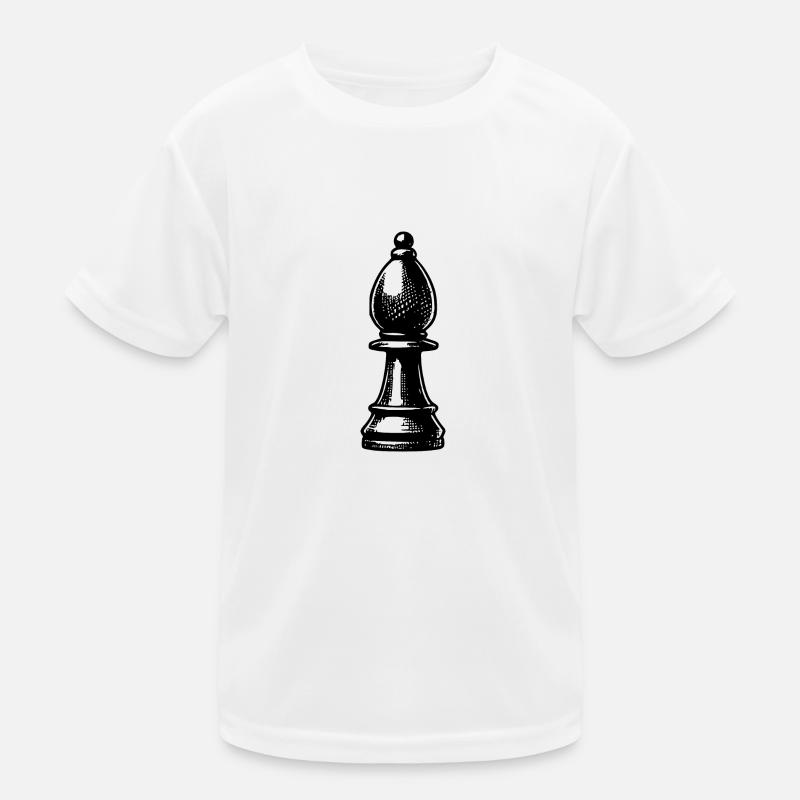 Schachspiel Schachfigur Läufer Kinder Funktions-T-Shirt