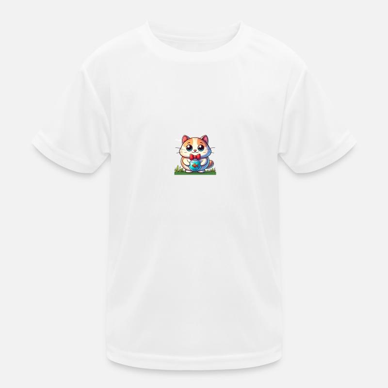 Cartoon Cat 1 Kids Functional T-Shirt