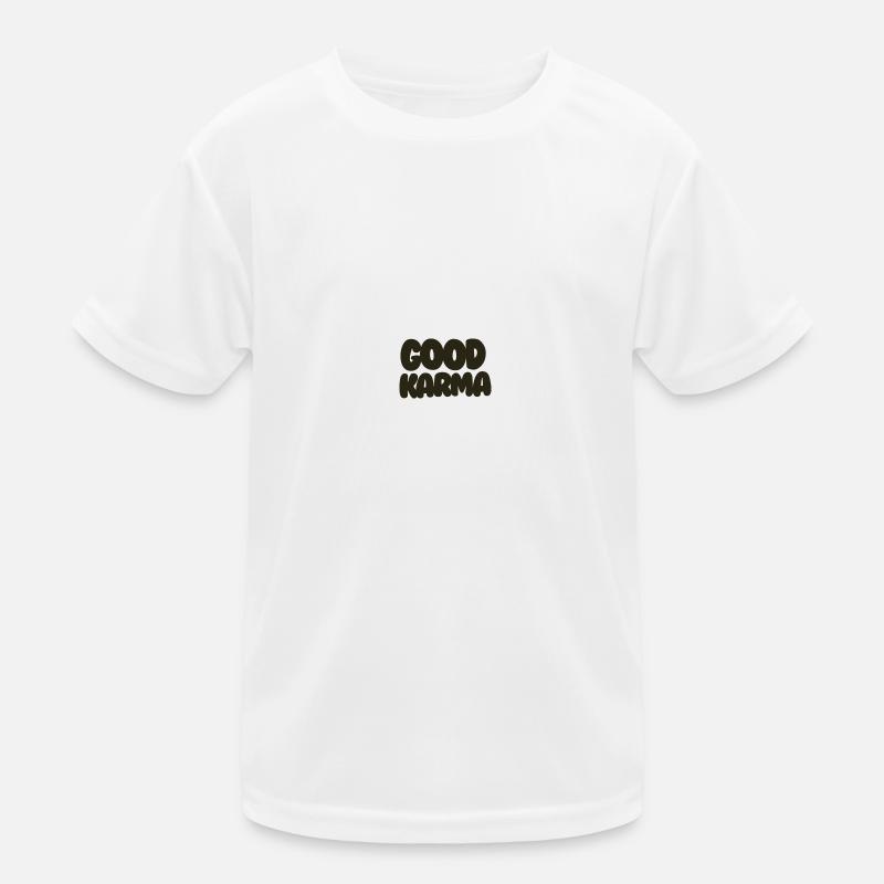 Good Karma black Kids Functional T-Shirt