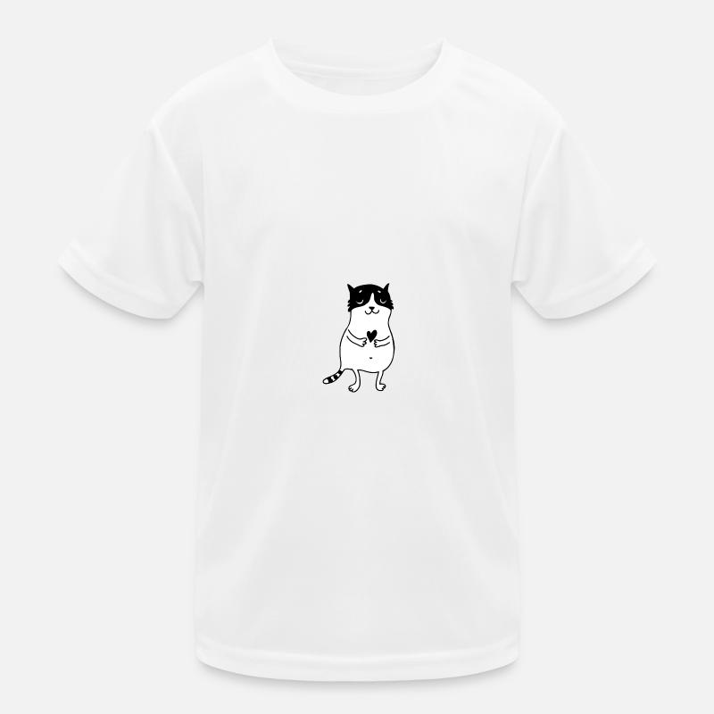 Katze Kinder Funktions-T-Shirt