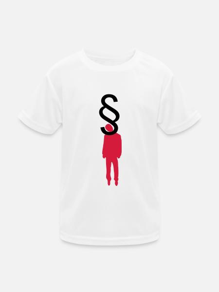 Hanging Lawyer Color - Kids Functional T-Shirt - white - Front