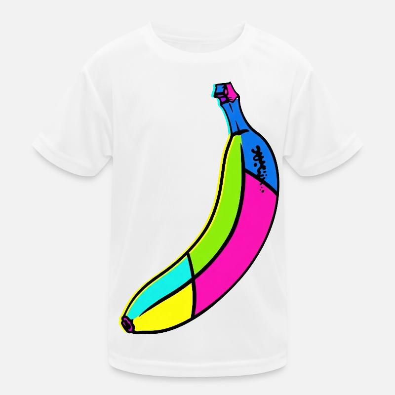Neon Banane Pop Art Design Kinder Funktions-T-Shirt