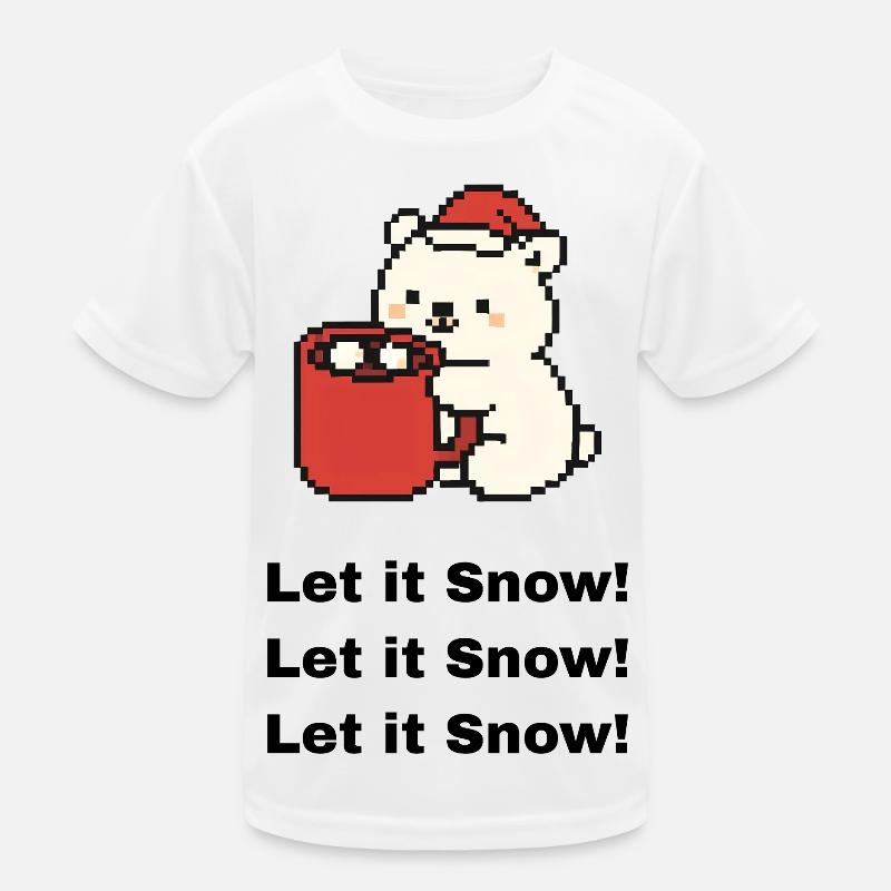 Cute Polar Bear Kids Functional T-Shirt