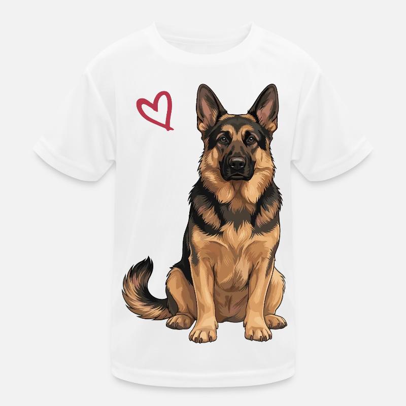 Deutscher Schäferhund, Schäferhund Kinder Funktions-T-Shirt