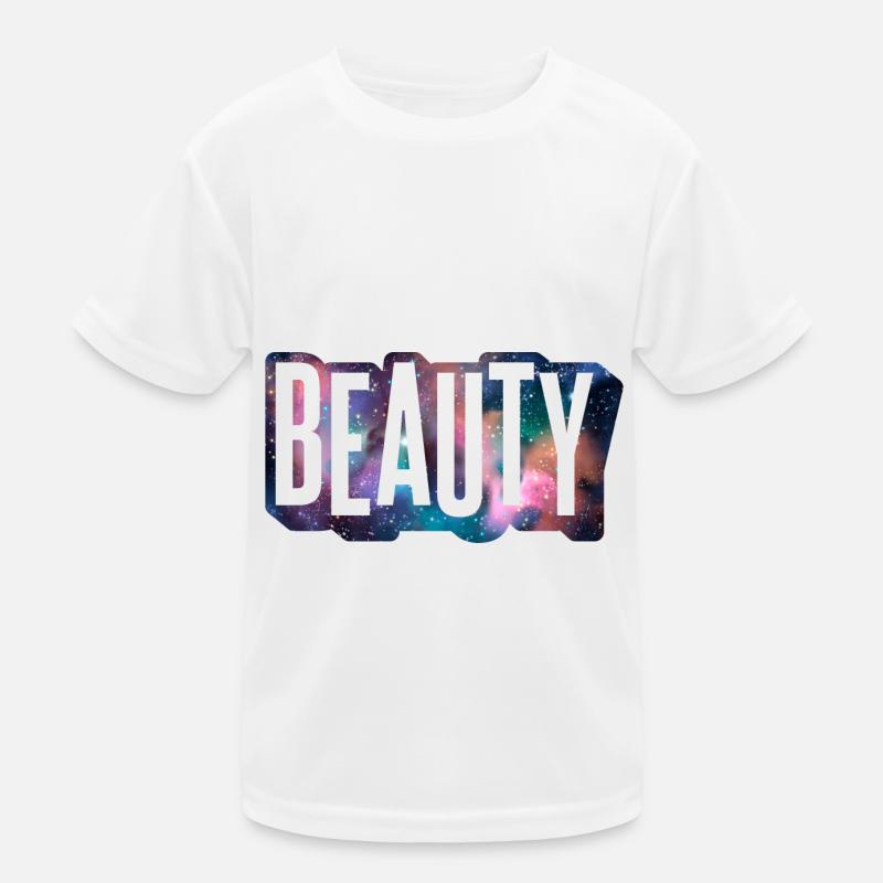 Beauty Beauty Outer Space Font Cool Kids Functional T-Shirt