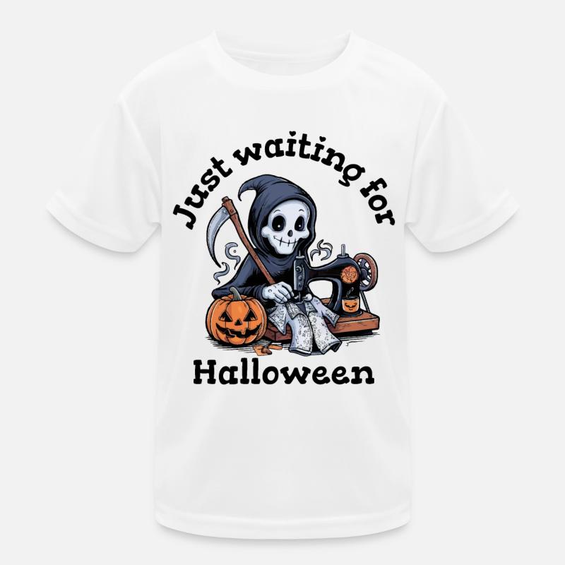 Sensenmann näht Halloween Kostüm Kinder Funktions-T-Shirt
