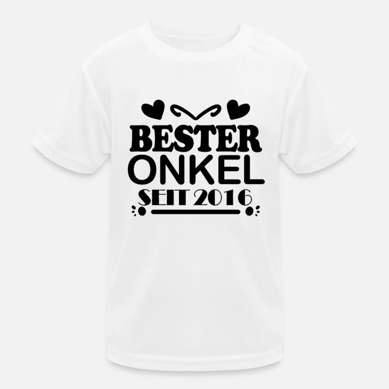 Bester Onkel seit 2016 Kinder Funktions-T-Shirt
